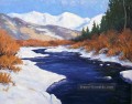 yxf009bE impressionistische Landschaft Fluss
